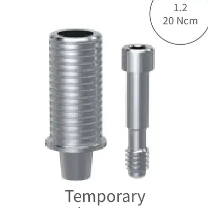 Pilar temporário Slim Ø3,5 mm, altura 0,35 mm (74.3410L)