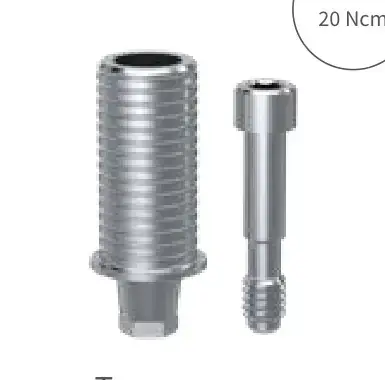 Pilar temporário Slim Ø3,5 mm, altura 2,5 mm (74.3302EI)