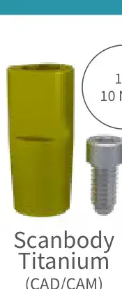 Scanbody de titânio FlexCone intraoral (77.3392T)