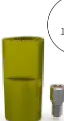 Scanbody de titânio para mini pilar cônico, extraoral (6.4090TE)