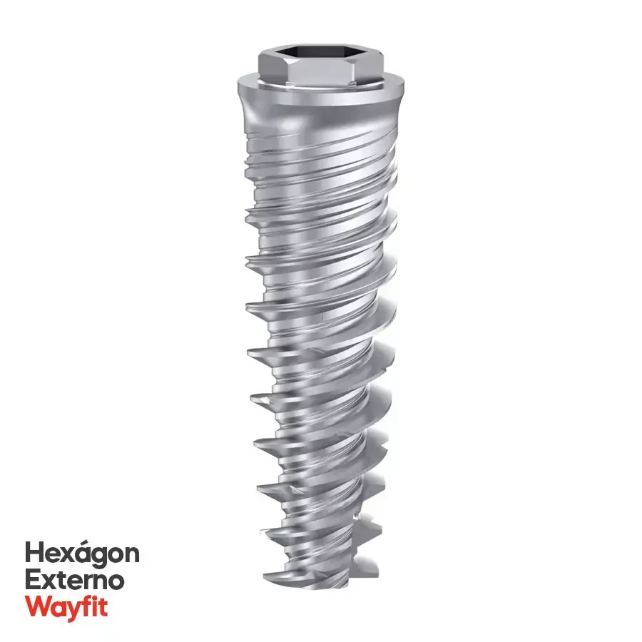 Implante HE Wayfit Long Ø 3,8 mm × 9W mm